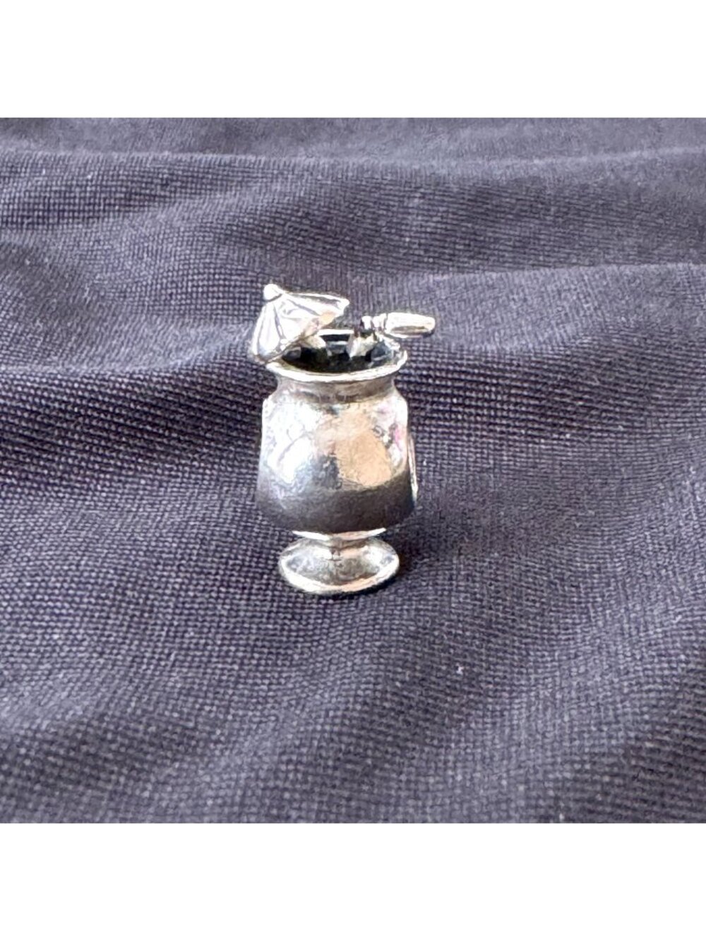 Vintage Sterling Silver 925 Cocktail Slide Charm